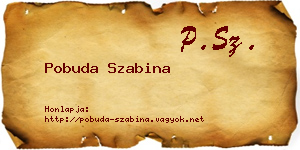 Pobuda Szabina névjegykártya